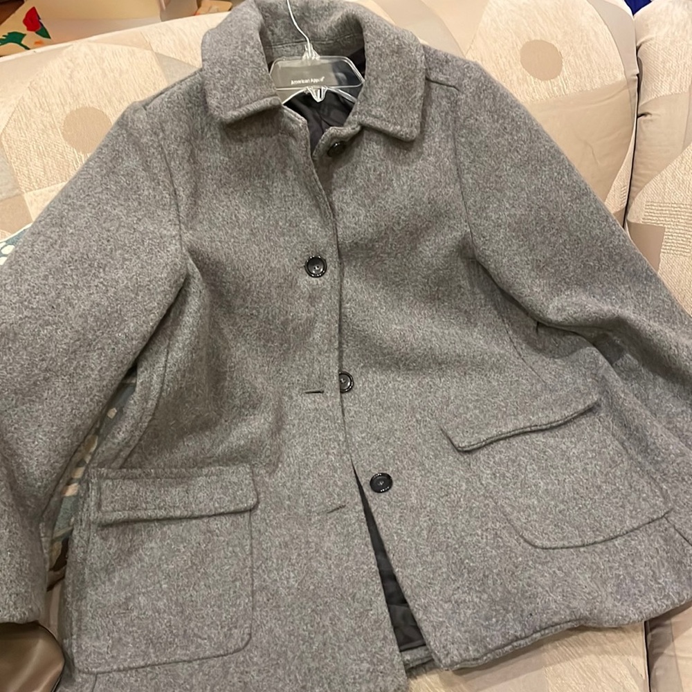 American apparel coat wool blend